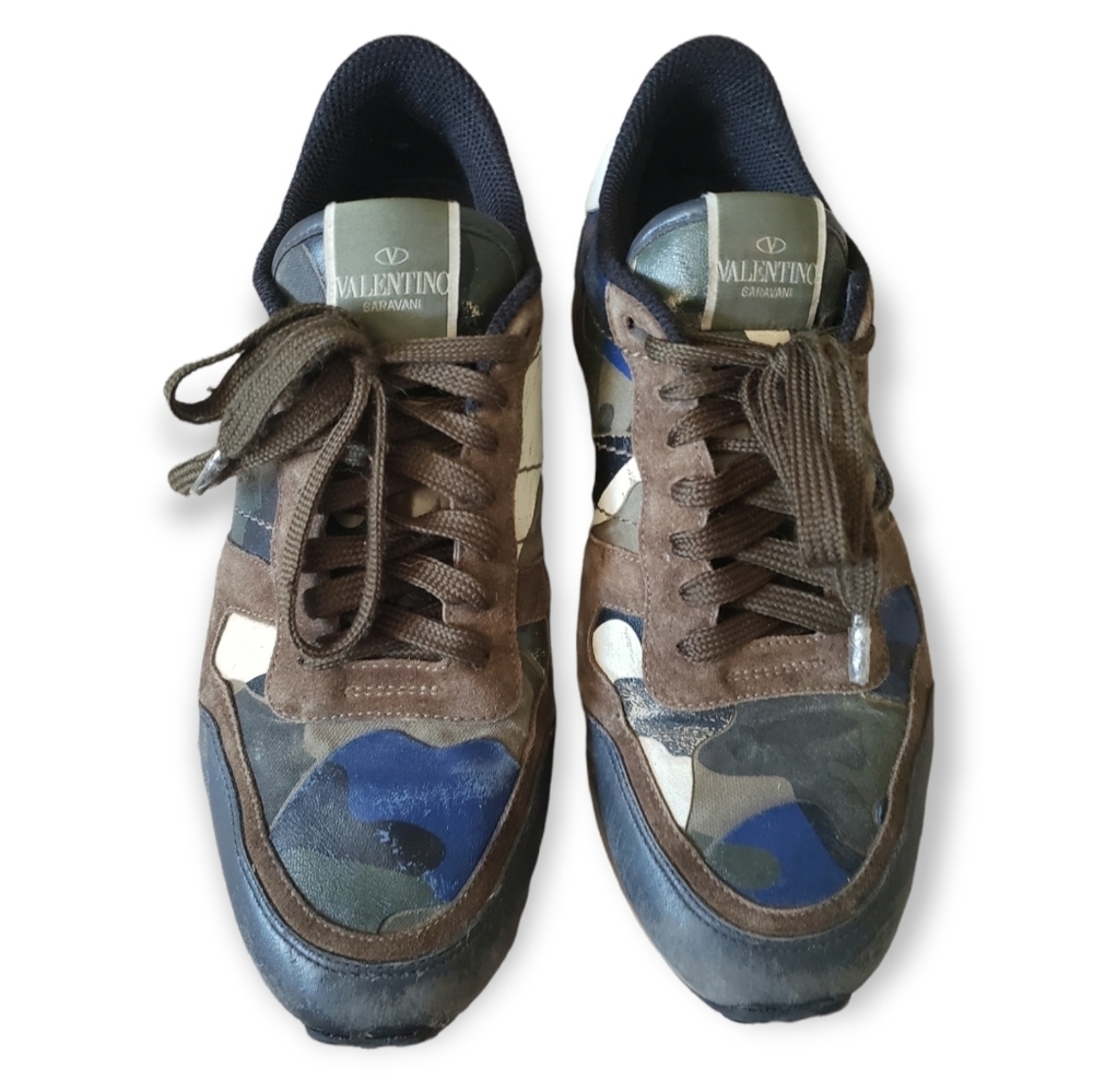 Valentino Garavani Camo Sneakers size 8.5 men's